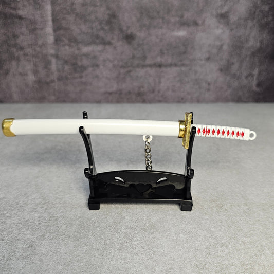 Katana Keychain (White)