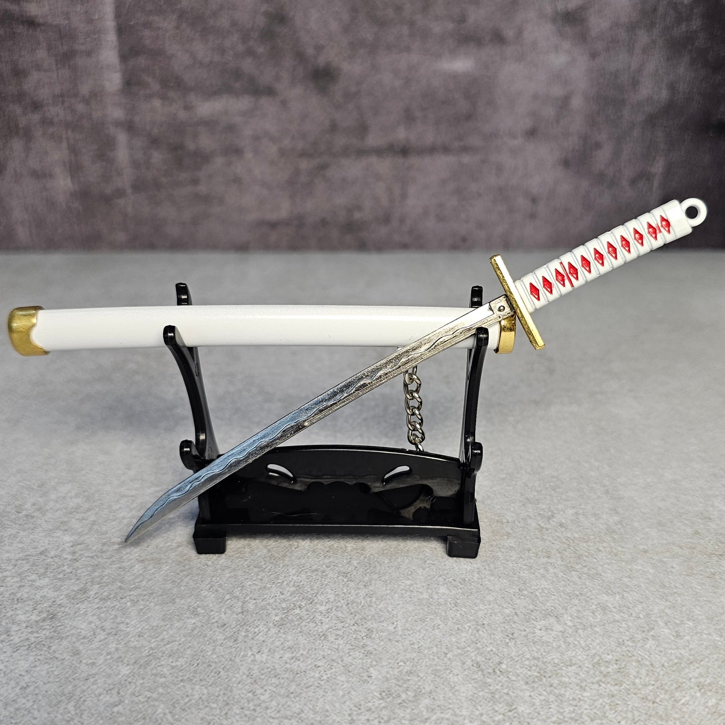 Katana Keychain (White)