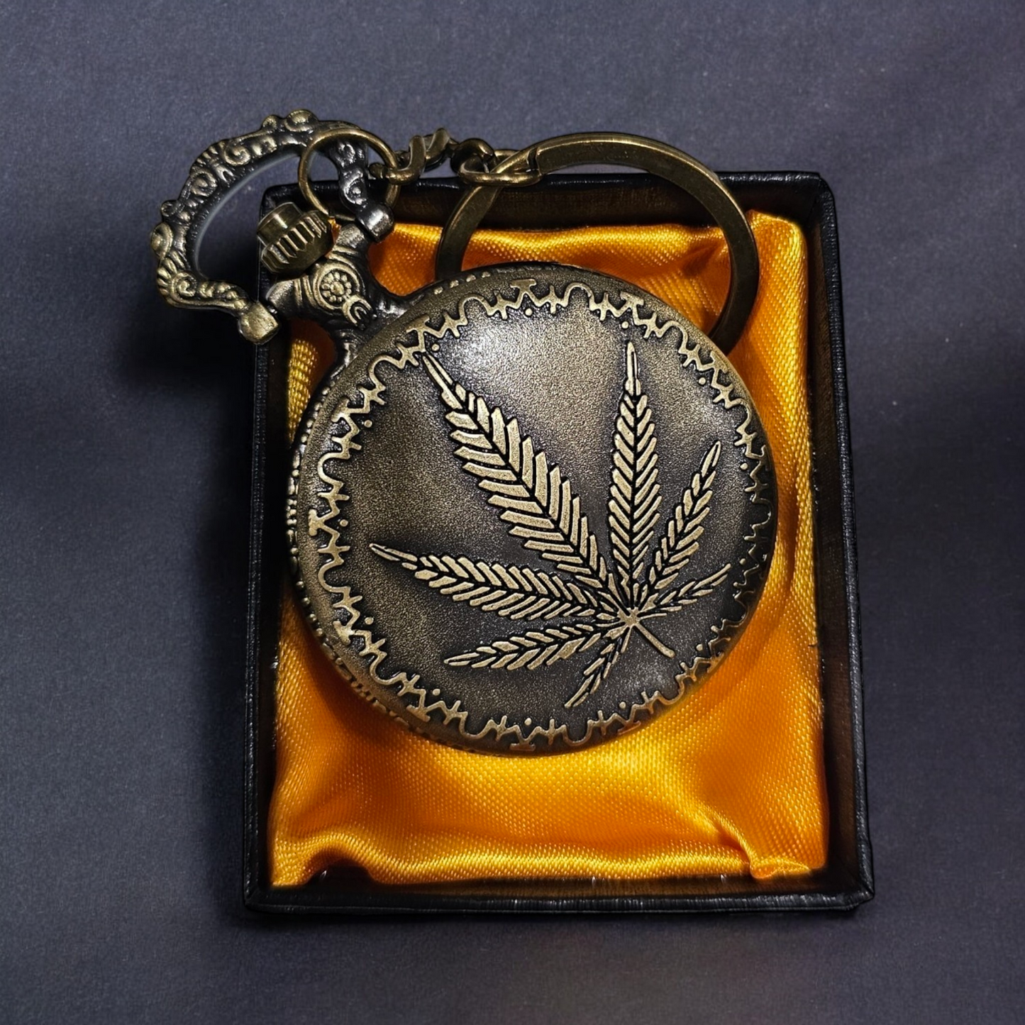 Leaf Engraved Pocket Watch - Unique and Stylish Timepiece