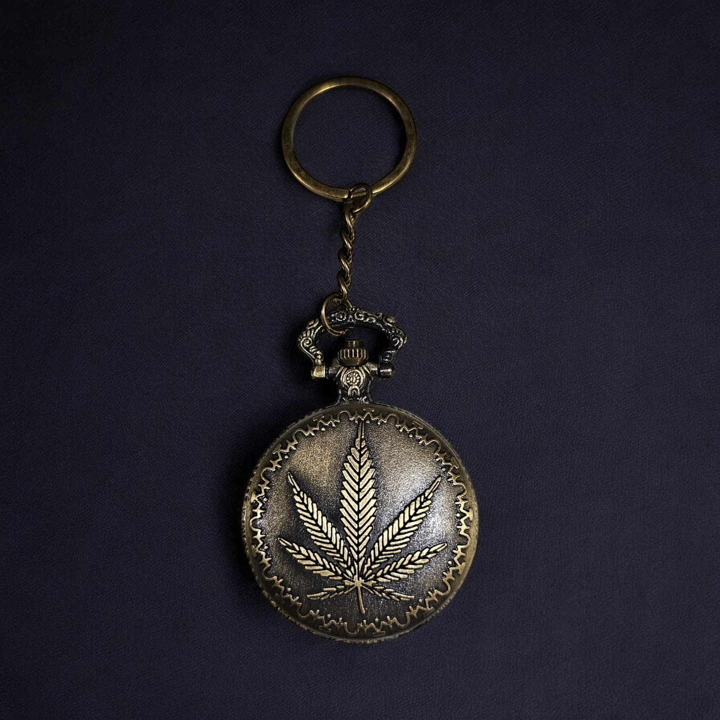 Leaf Engraved Pocket Watch - Unique and Stylish Timepiece