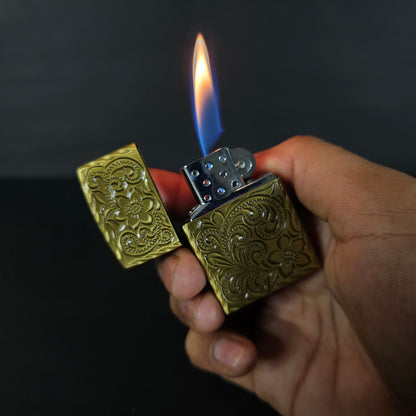 Stylish Metal Gas Lighter - Elegant Design & Reliable Ignition