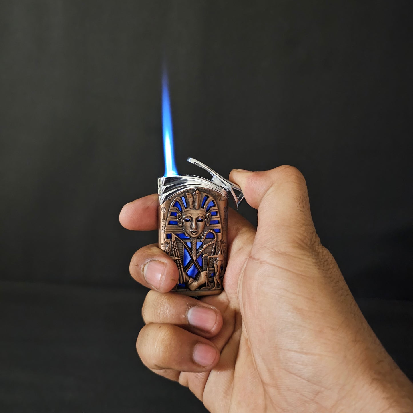 Premium Jet Flame Metal Glass Lighter - Sleek, Stylish, and Powerful