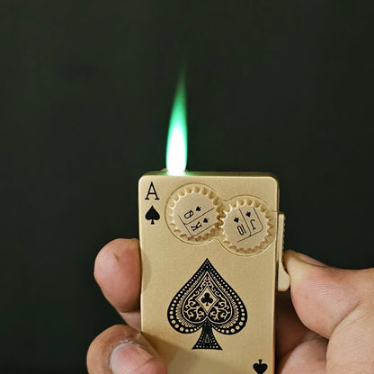 Ace Double Gear Metallic Lighter - Sleek and Powerful Design