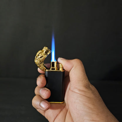 Dual Flame Lion Head Lighter - Bold Design with Double Flame Power