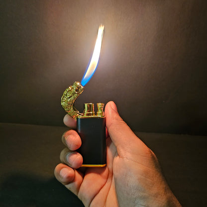 Dual Flame Lion Head Lighter - Bold Design with Double Flame Power