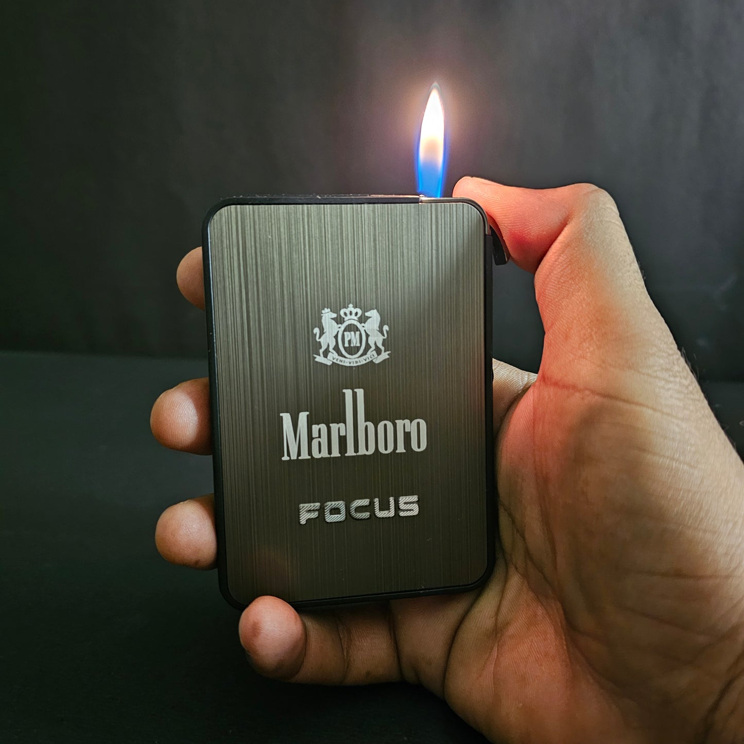 Cigarette Case with Built-In Lighter - Stylish and Convenient 2-in-1 Design