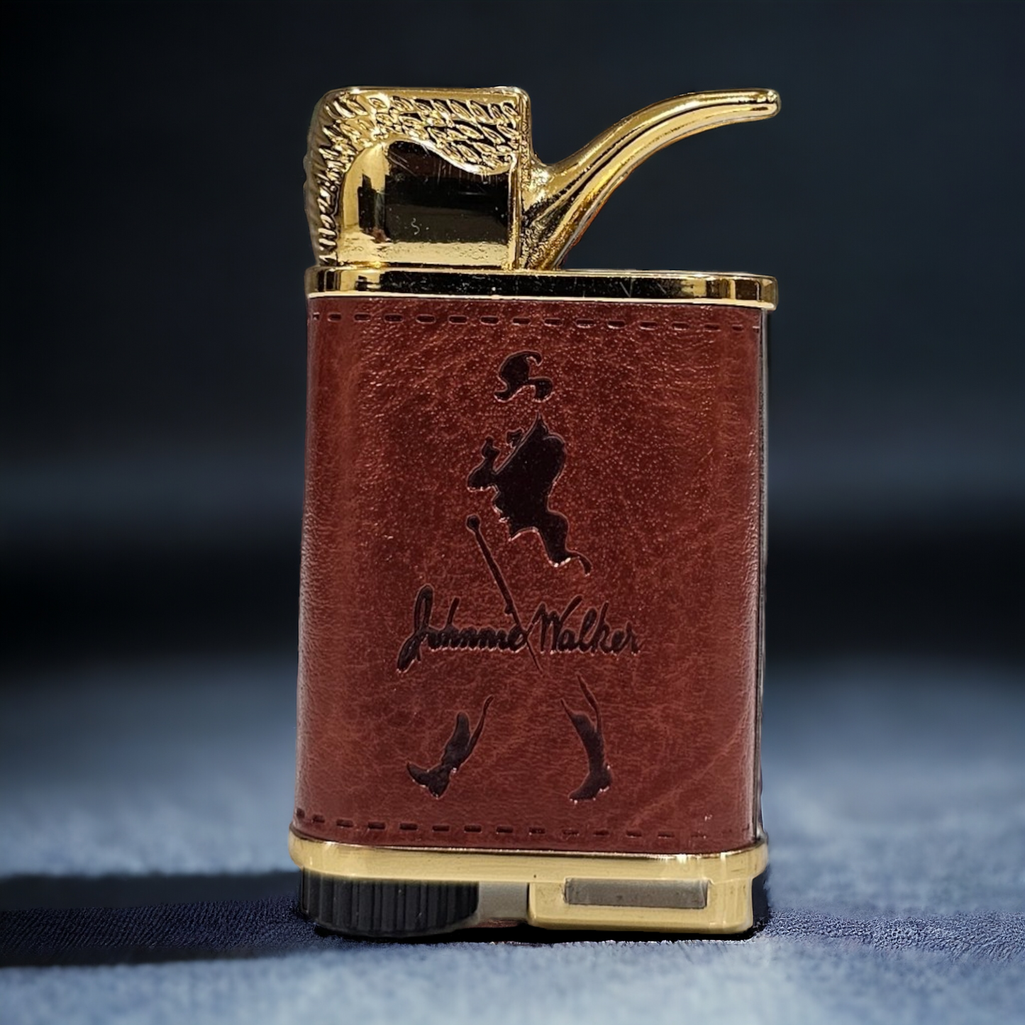 Old School Leather Jet Flame Lighter