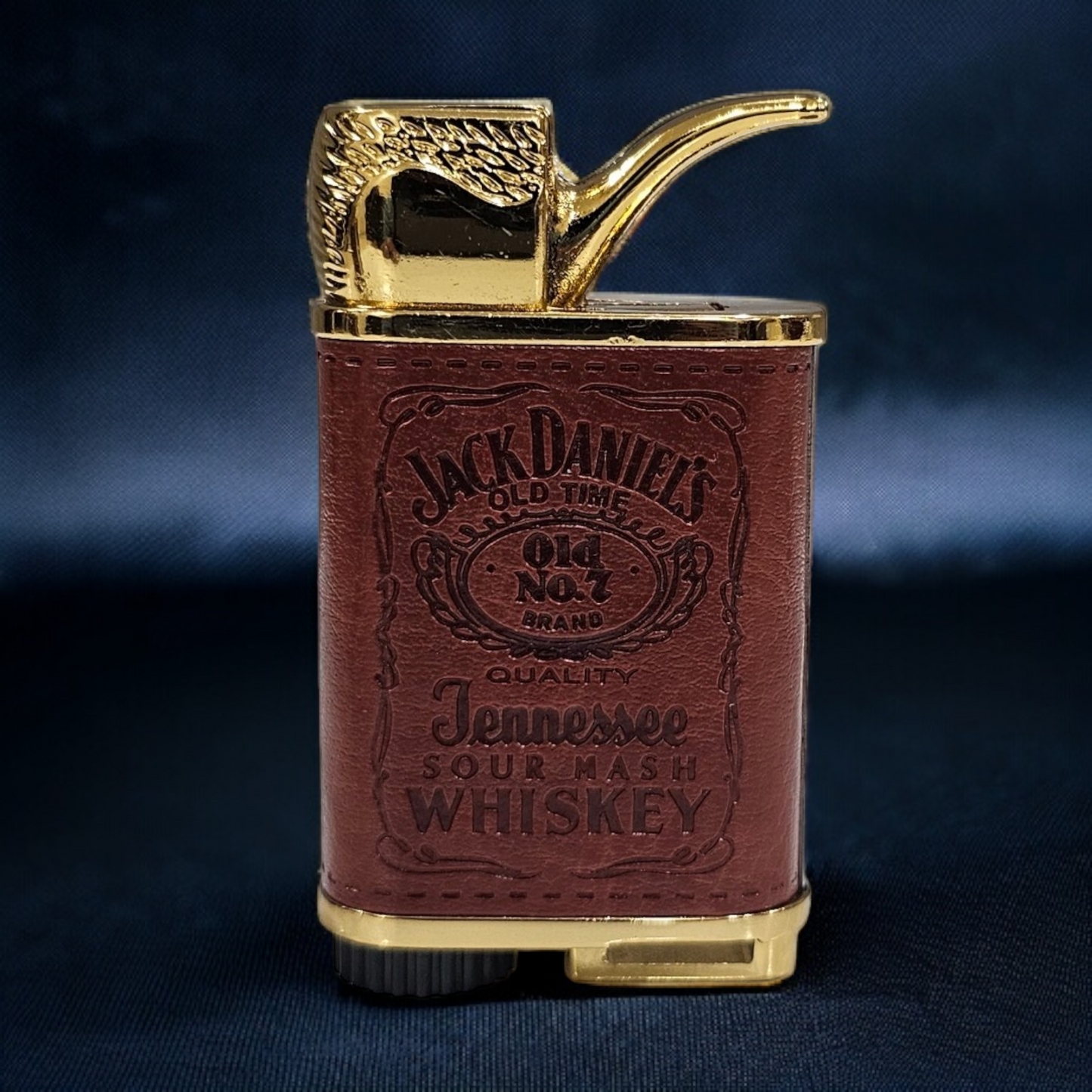 Old School Leather Jet Flame Lighter