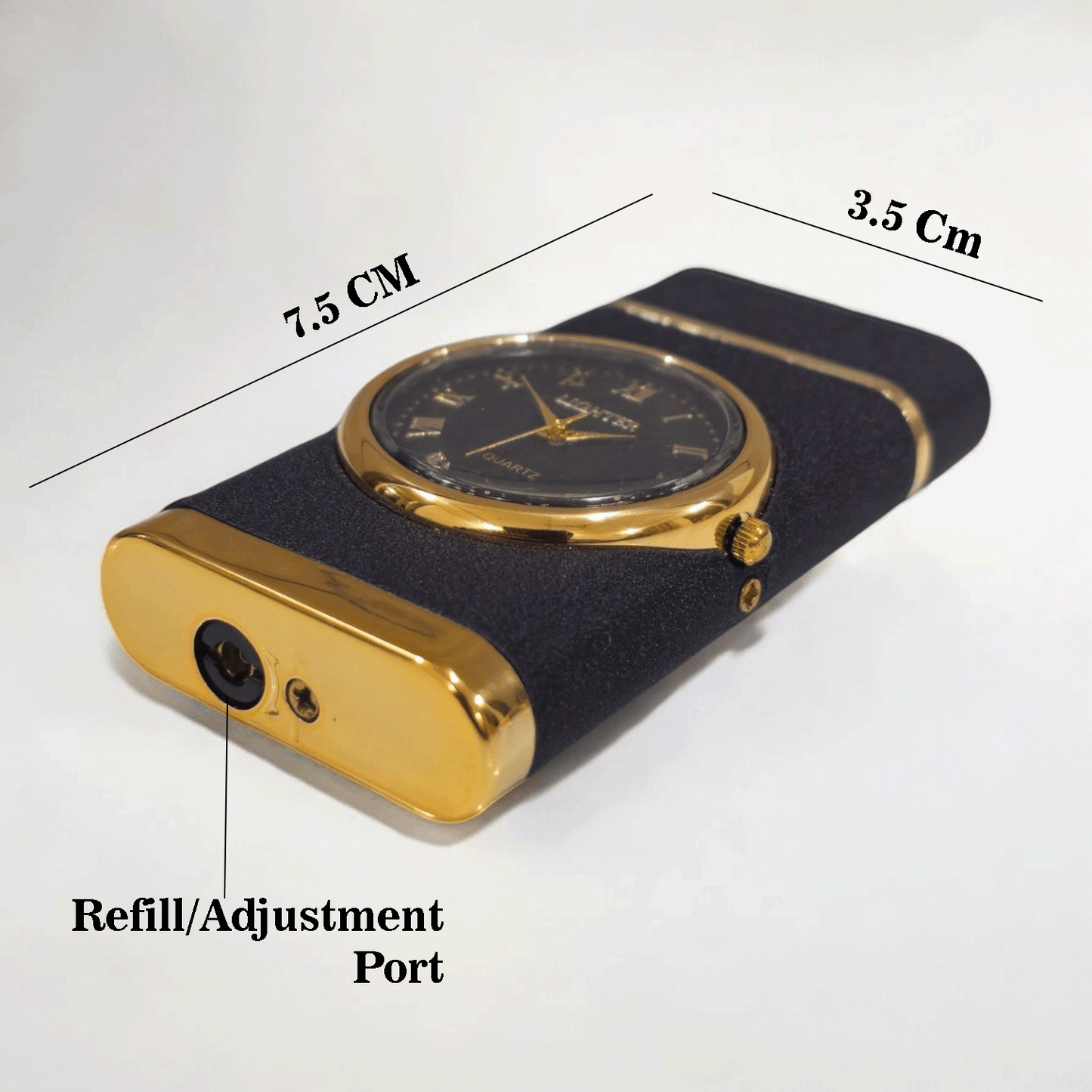 Jet Flame Lighter with Built-In Light-Up Watch - Stylish and Functional Accessory