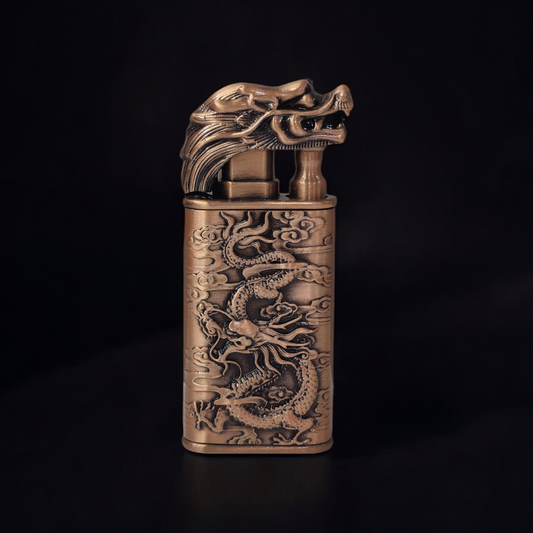 Demon in Machine Dual Flame Metal Lighter - Bold and Powerful Design