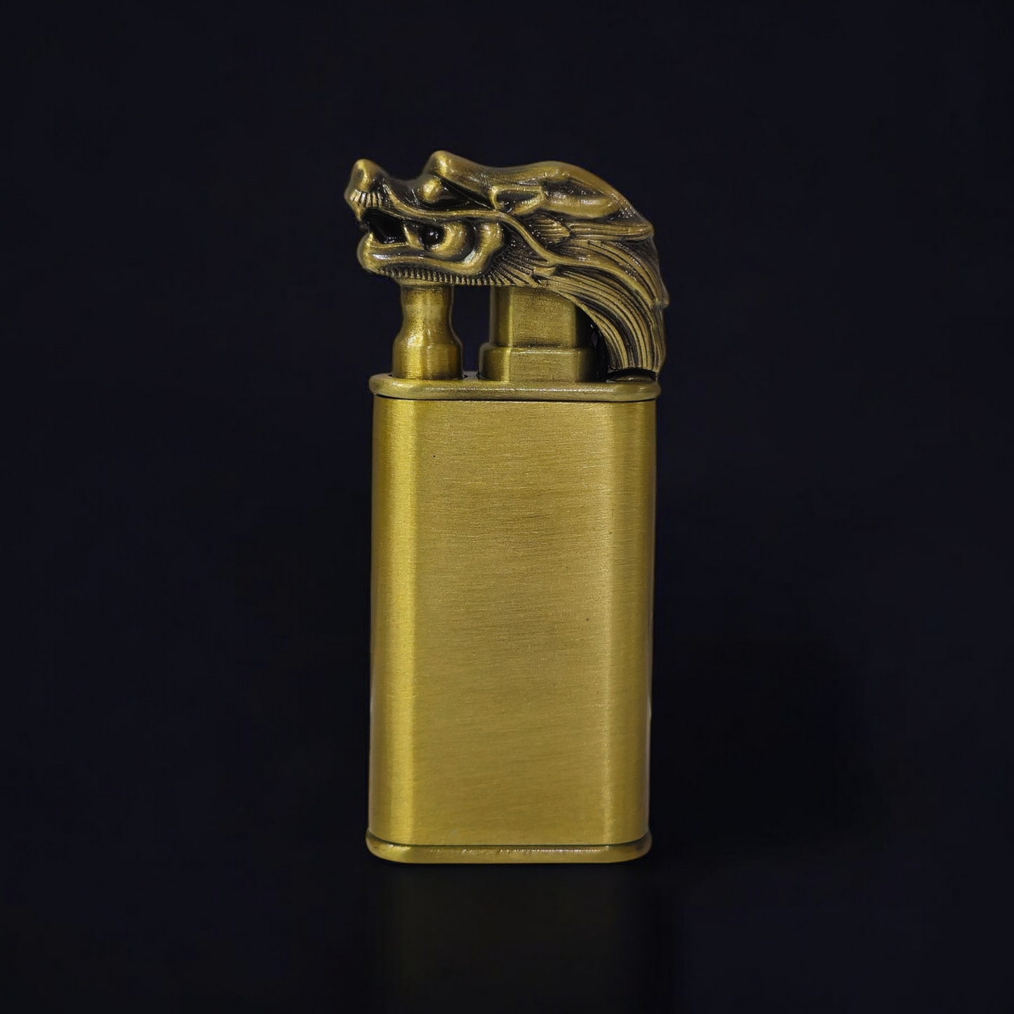 Demon in Machine Dual Flame Metal Lighter - Bold and Powerful Design