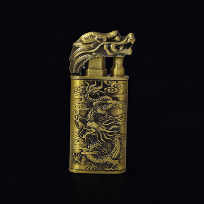 Demon in Machine Dual Flame Metal Lighter - Bold and Powerful Design