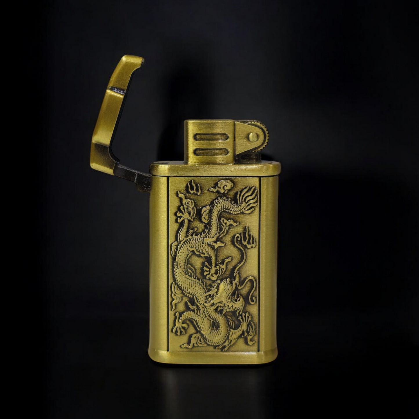 Engraved Metal Jet Flame Lighter - Timeless Elegance and Power