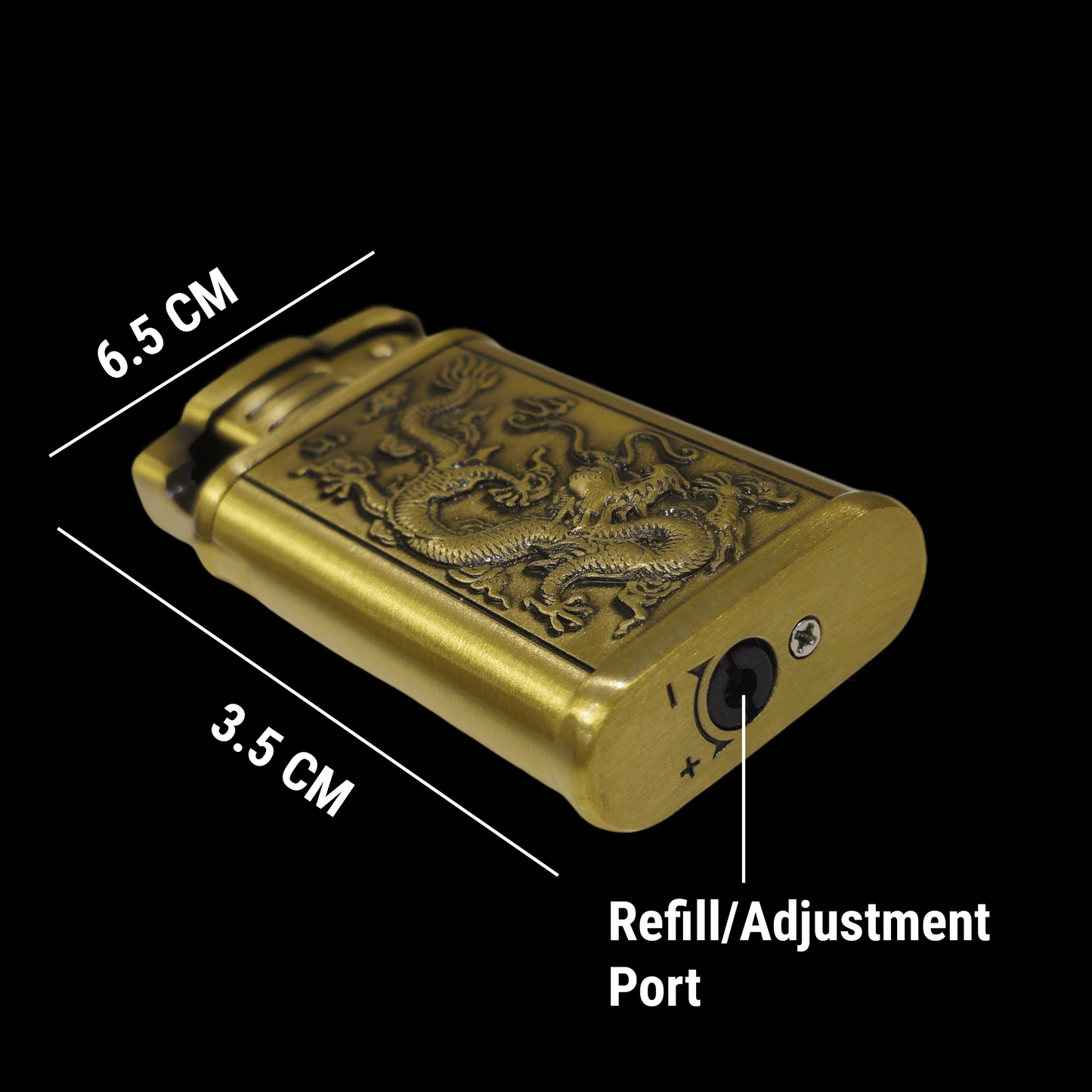 Engraved Metal Jet Flame Lighter - Timeless Elegance and Power