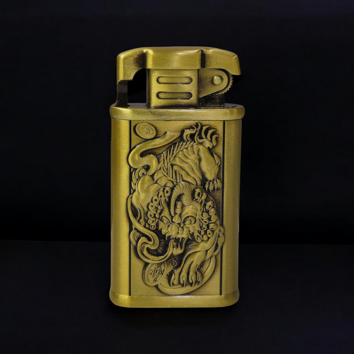 Engraved Metal Jet Flame Lighter - Timeless Elegance and Power