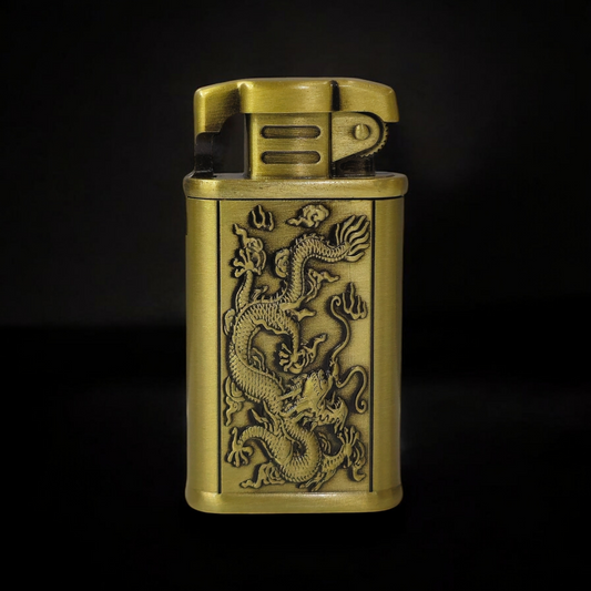 Engraved Metal Jet Flame Lighter - Timeless Elegance and Power