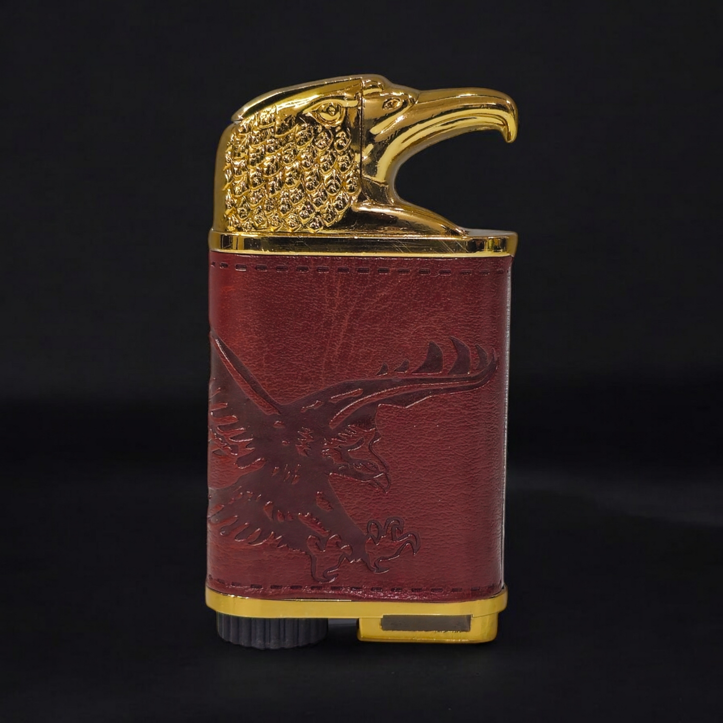 Old School Leather Jet Flame Lighter