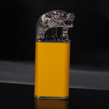 Dual Flame Lion Head Lighter - Bold Design with Double Flame Power