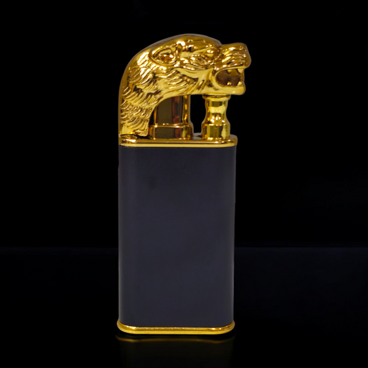 Dual Flame Lion Head Lighter - Bold Design with Double Flame Power