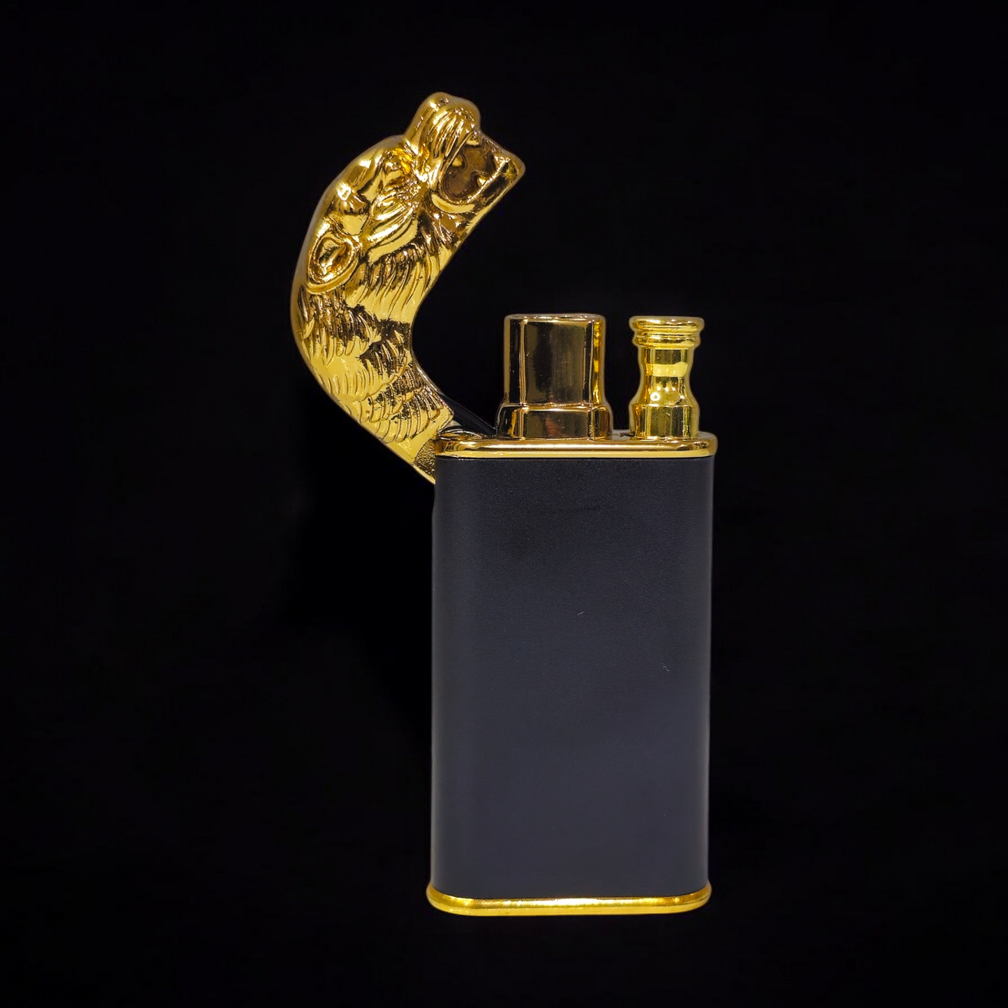 Dual Flame Lion Head Lighter - Bold Design with Double Flame Power