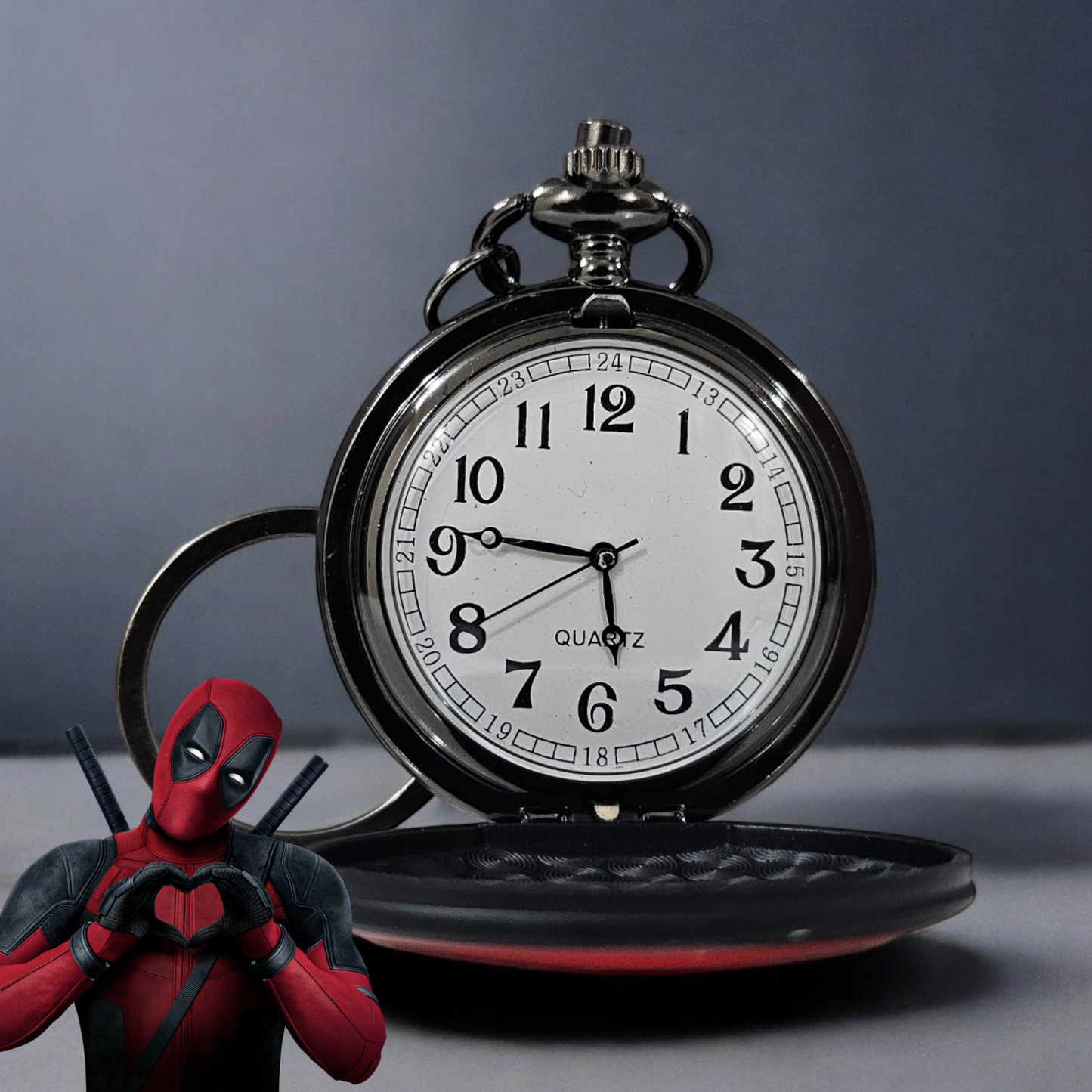 Deadpool Pocket Watch - Marvel Collectible Timepiece