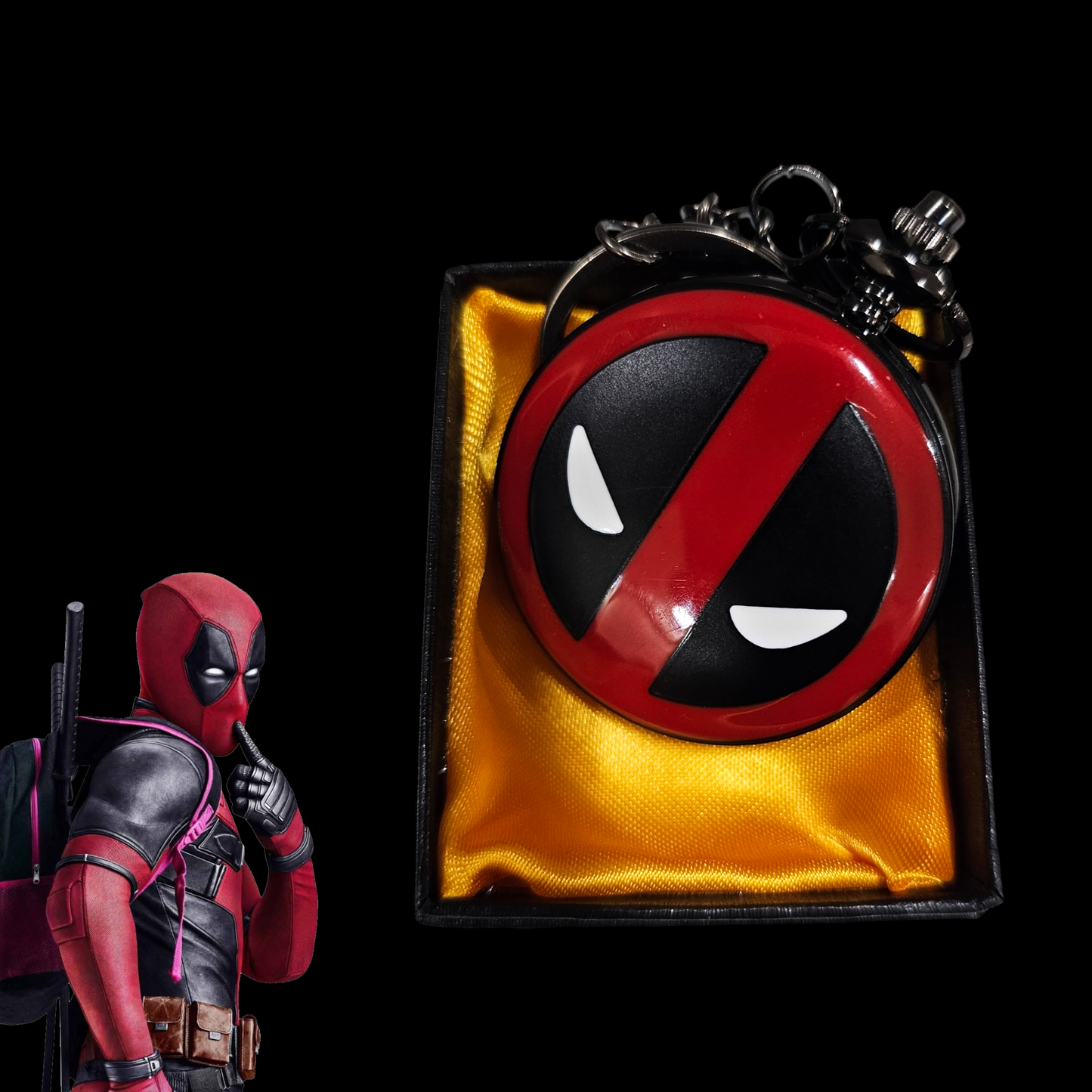 Deadpool Pocket Watch - Marvel Collectible Timepiece