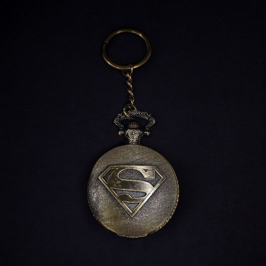 Superman Engraved Pocket Watch - Iconic and Heroic Timepiece